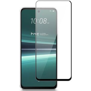 Mobigear Premium HTC U23 Pro Panzerglas Gehärtetes Glas Displayschutz - Hüllenfreundlich - Schwarz