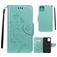 Mobigear Flowers iPhone 11 Hülle Klapphülle Geldbörse - Türkis