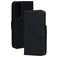Mobiparts Wallet Samsung Galaxy S25 Edge Hülle Echtes Leder Klapphülle Geldbörse - Schwarz