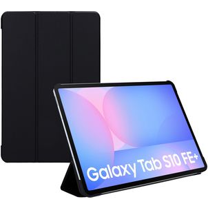 Mobiparts Tri Fold Samsung Galaxy Tab S10 FE Plus Hülle Klapphülle - Schwarz