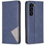 Mobigear Rhombus Slim Samsung Galaxy S25 Plus Hülle Klapphülle - Blau