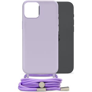 Mobilize Lanyard Gelly iPhone 15 Plus Flexibles TPU Handykette - Pastel Purple