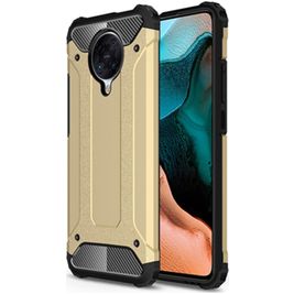 Mobigear Outdoor POCO F2 Pro Hülle Hardcase Backcover Stoßfest - Gold