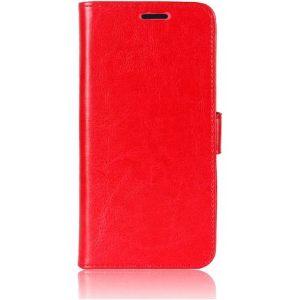 Mobigear Wallet Motorola One Fusion Plus Hülle Klapphülle Geldbörse - Rot