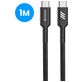 Mobigear Essentials Dual USB / USB-C Auto Ladegerät USB-C 1 Meter Power Delivery 48W - Schwarz
