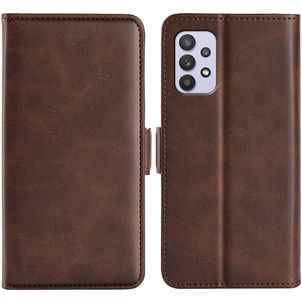 Mobigear Slim Magnet Samsung Galaxy A53 Hülle Klapphülle Geldbörse - Braun