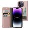 Mobiparts Classic Wallet iPhone 14 Pro Klapphülle Portemonnaie - Pink