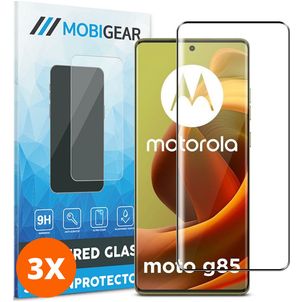 Mobigear Premium Motorola Moto G85 Panzerglas Gehärtetes Glas Displayschutz - Hüllenfreundlich (3er Pack)