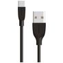 Mobiparts USB-A auf USB-C Kabel 2 Meter - Schwarz