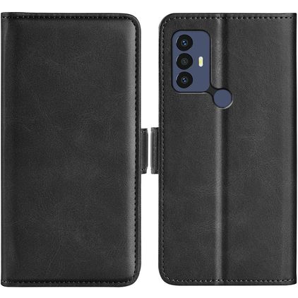 Mobigear Slim Magnet TCL 305 Hülle Klapphülle Geldbörse - Schwarz