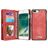Caseme 008 iPhone 8 Plus Hülle Abnehmbare 2in1 Klapphülle Geldbörse - Rot