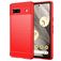 Mobigear Brushed Slim Google Pixel 7a Hülle Flexibles TPU Backcover - Rot