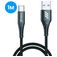 Mobigear Nylon USB-A auf USB-C Kabel 1 Meter - Schwarz