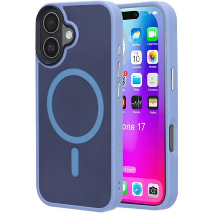 Mobiparts Hardcover iPhone 17 MagSafe Hardcase Backcover - Satin Light Blue