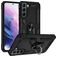 Mobigear Armor Ring Samsung Galaxy S22 Hülle Hardcase Backcover Stoßfest mit Ringhalter - Schwarz