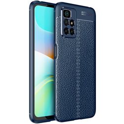 Mobigear Luxury Xiaomi Redmi 10 4G Hülle Flexibles TPU Backcover - Blau