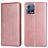 Mobigear Wallet Motorola Edge 30 Fusion Hülle Klapphülle Geldbörse - Roségold