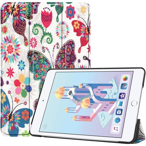 Mobigear Tri-Fold iPad Mini 5 (2019) Hülle Klapphülle - Schmetterlinge