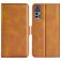 Mobigear Slim Magnet TCL 30 Plus Hülle Klapphülle Geldbörse - Cognac