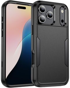Mobigear Ultra Tough iPhone 17 Pro Hülle Hardcase Backcover Stoßfest - Schwarz
