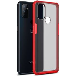 Mobigear Shockproof OnePlus Nord N100 Hülle Hardcase Backcover Stoßfest - Rot