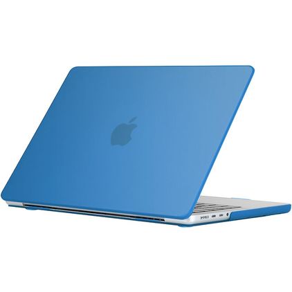 Mobigear Glossy MacBook Pro 16 Zoll (2021-2026) Hardcase Hülle MacBook Case - Dunkelblau - Model A2485 / A2780 / A2991 / A3186 / A3428 / A3429