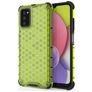 Mobigear Honeycomb Samsung Galaxy A03s Hülle Hardcase Backcover Stoßfest - Grün