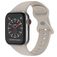 Mobigear Sport Dual Silikon Apple Watch Armband Pin-and-Tuck-Verschluss - 49/46/45/44 mm - Taupe
