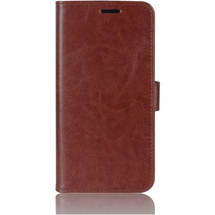 Mobigear Wallet OPPO A91 Hülle Klapphülle Geldbörse - Braun
