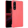 Mobigear Croco Sony Xperia 1 III Hülle Hardcase Backcover - Rot