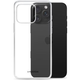 Mobilize Gelly Durchsichtig iPhone 16 Pro Max Hülle Flexibles TPU Backcover - Transparent