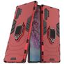 Mobigear Armor Ring Samsung Galaxy Note 10 Plus Hülle Hardcase Backcover Stoßfest mit Ringhalter - Rot