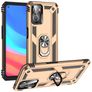 Mobigear Armor Ring OPPO A76 Hülle Hardcase Backcover Stoßfest mit Ringhalter - Gold