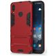 Mobigear Armor Stand Huawei Y7 (2019) Hülle Hardcase Backcover Stoßfest mit Ständer - Rot