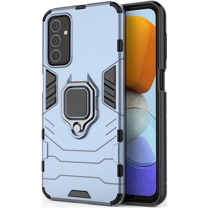 Mobigear Armor Ring Samsung Galaxy M23 Hardcase Backcover Shockproof mit Ringhalter - Blau