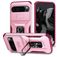 Mobigear Armor Ring Cam Slide Google Pixel 9 Pro XL Hülle Hardcase Backcover Stoßfest mit Ringhalter und Kamera Slider - Pink