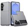 Mobigear Card Samsung Galaxy S26 Hülle Hardcase Backcover Stoßfest mit Kartenhalter - Grau