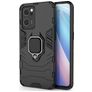 Mobigear Armor Ring OPPO Find X5 Lite Hülle Hardcase Backcover Stoßfest mit Ringhalter - Schwarz