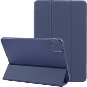 Mobigear Tri-Fold Gel iPad Pro 11 Zoll (2025) Hülle TPU,Kunstleder Klapphülle - Dunkelblau