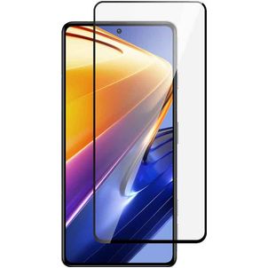 Mobigear Premium POCO F4 GT Panzerglas Gehärtetes Glas Displayschutz - Hüllenfreundlich - Schwarz