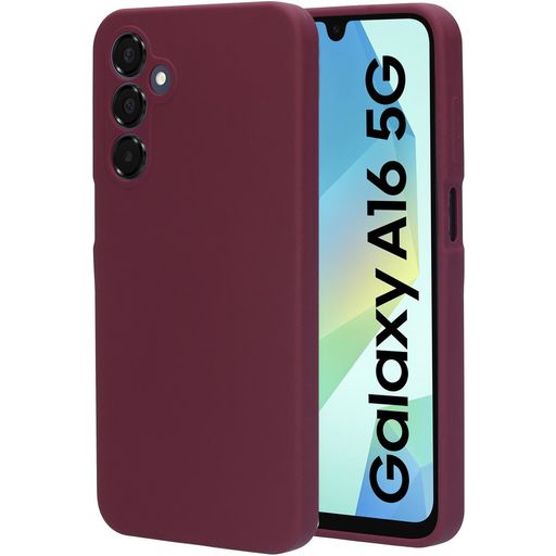 Mobiparts Samsung Galaxy A16 Silikon Hülle Backcover - Plum Red
