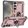 Mobigear Armor ring Samsung Galaxy S25 Hülle Hardcase Backcover Stoßfest mit Ringhalter - Roségold