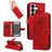 Mobigear Butterfly Samsung Galaxy S26 Ultra Hülle Klapphülle Geldbörse - Rot
