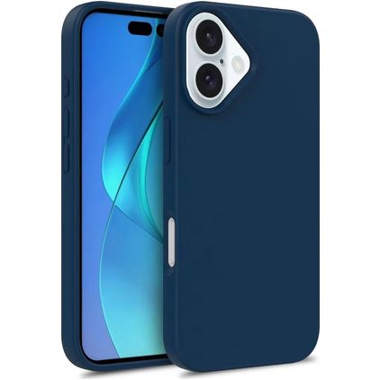 Mobigear Bio iPhone 16 Plus Hülle Umweltfreundliches Backcover - Blau