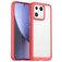 Mobigear Crystal Xiaomi 13 Hardcase Backcover - Transparent / Rot