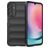 Mobigear Bumpy Samsung Galaxy A24 Hülle Flexibles TPU Backcover - Schwarz