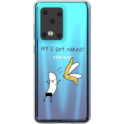 Mobigear Design Samsung Galaxy S20 Ultra Hülle Flexibles TPU Backcover - Banane