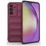 Mobigear Bumpy Samsung Galaxy A56 Hülle Flexibles TPU Backcover - Wine Red