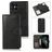 Mobigear Wallet iPhone 12 Pro Hülle Abnehmbare 2in1 Klapphülle Geldbörse - Schwarz