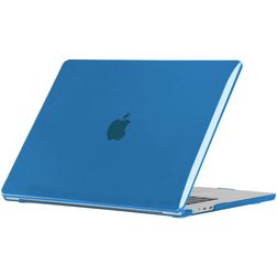 Mobigear Glossy MacBook Air 15 Zoll (2023-2026) Hardcase Hülle MacBook Case - Dunkelblau - Model A2941 / A3114 / A3241 / A3448